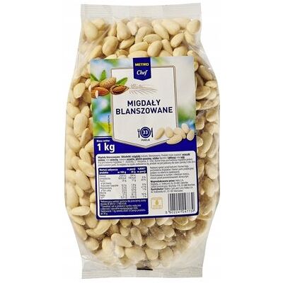 Metro Chef Migdały blanszowane 1 kg Metro Chef Migdały blanszowane 1 kg