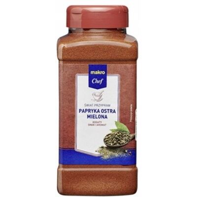 Metro Chef Papryka ostra mielona 4 x 480 g Metro Chef Papryka ostra mielona 4 x 480 g