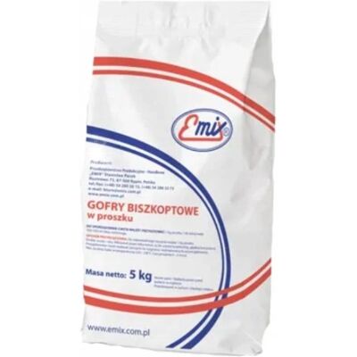 Mieszanka na gofry, Ciasto biszkoptowe EMIX 5,0 kg gotowa mieszanka Mieszanka na gofry, Ciasto biszkoptowe EMIX 5,0 kg gotowa mieszanka