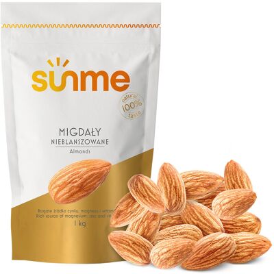 Sunme Migdał Cały Nieblanszowany Usa 1kg Kalifornijskie Sunme Migdał Cały Nieblanszowany Usa 1kg Kalifornijskie
