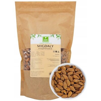 Green Essence Migdały całe hiszpańskie 1 kg Green Essence Migdały całe hiszpańskie 1 kg