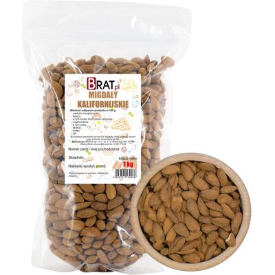 Brat Migdały kalifornijskie 1kg Brat Migdały kalifornijskie 1kg