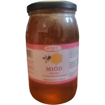 Agnex MIÓD LIPOWY 1200 g z PODLASKIEJ PASIEKI Agnex MIÓD LIPOWY 1200 g z PODLASKIEJ PASIEKI