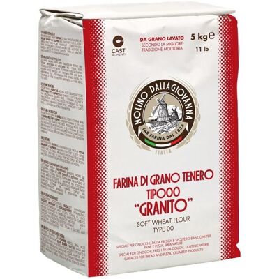 MOLINO DALLAGIOVANNA Mąka Granito Spolvero Typ 00 5 kg MOLINO DALLAGIOVANNA Mąka Granito Spolvero Typ 00 5 kg