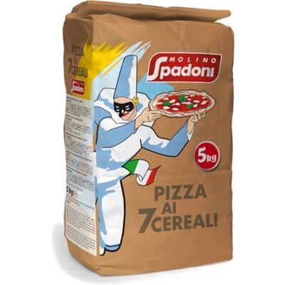 MOLINO SPADONI Mąka do pizzy 7 zbóż 5 kg MOLINO SPADONI Mąka do pizzy 7 zbóż 5 kg