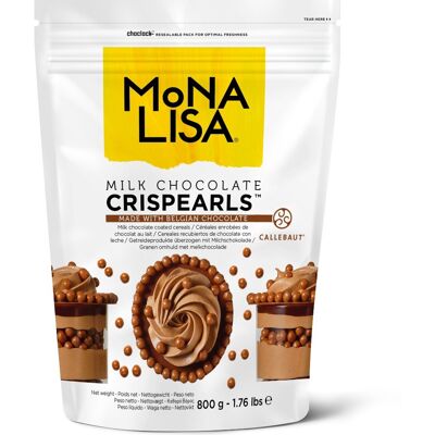Callebaut - Mona Lisa Crispearls - czekolada mleczna - 0,8 kg - Perły czekoladowe Callebaut - Mona Lisa Crispearls - czekolada mleczna - 0,8 kg - Perły czekoladowe