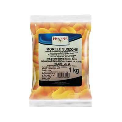 Morele suszone Helcom - 1kg - Całe owoce - Polska Morele suszone Helcom - 1kg - Całe owoce - Polska