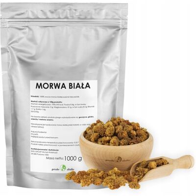 gorzkoislodko Morwa Biała Suszona Bez Pestek Naturalna 1Kg gorzkoislodko Morwa Biała Suszona Bez Pestek Naturalna 1Kg
