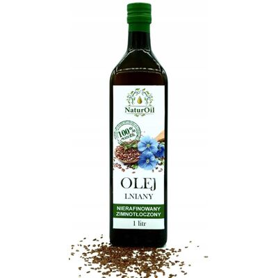 Naturini Olej Lniany Z Lnu Brązowego 1litr Naturoil Naturini Olej Lniany Z Lnu Brązowego 1litr Naturoil