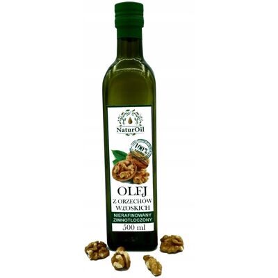 Naturini Olej Orzechowy Z Orzechów Włoskich 500ml Naturoil Naturini Olej Orzechowy Z Orzechów Włoskich 500ml Naturoil