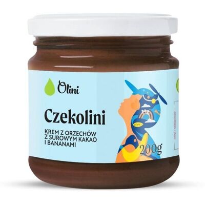 Olini Czekolini Krem Z Orzechów Arachidowych Z Kakao I Bananami 200 G Olini Czekolini Krem Z Orzechów Arachidowych Z Kakao I Bananami 200 G