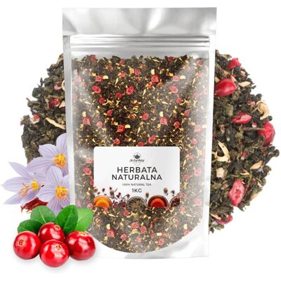 Jedwabny Szlak Oolong Żurawinowy ulung tea 1kg WYSOKA JAKOŚĆ owoce liofilizowan Jedwabny Szlak Oolong Żurawinowy ulung tea 1kg WYSOKA JAKOŚĆ owoce liofilizowan