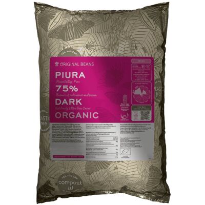 Inny producent Original Beans kuwertura ciemna Piura 75% 2kg Inny producent Original Beans kuwertura ciemna Piura 75% 2kg