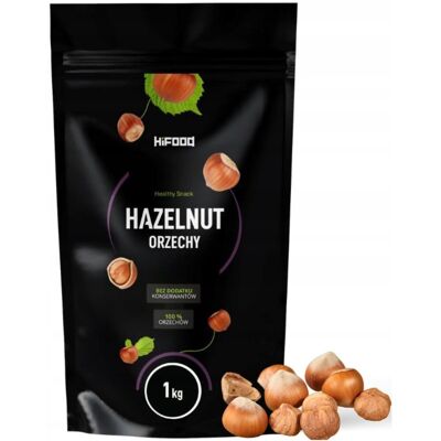Orzech Laskowy Cały Łuskany, Hazelnut 1Kg Hifood Orzech Laskowy Cały Łuskany, Hazelnut 1Kg Hifood