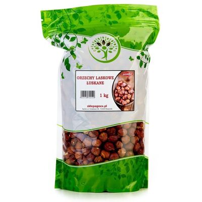Agnex Orzechy laskowe łuskane 1 kg Agnex Orzechy laskowe łuskane 1 kg