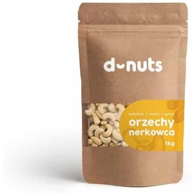 Inny producent Orzechy Nerkowca Całe 1 Kg D-Nuts Inny producent Orzechy Nerkowca Całe 1 Kg D-Nuts