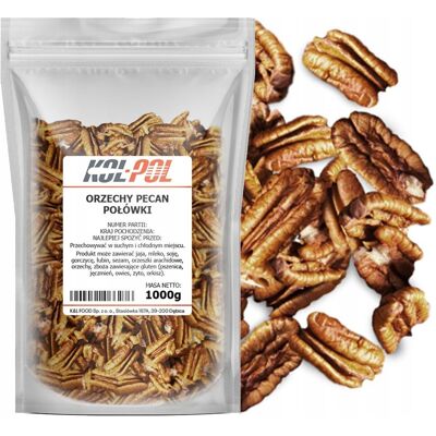 ORZECHY PECAN 1kg Pekan orzech naturalne świeże wysoka jakość Kol-Pol ORZECHY PECAN 1kg Pekan orzech naturalne świeże wysoka jakość Kol-Pol
