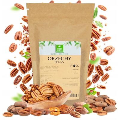Green Essence Orzechy PEKAN PECAN Świeże 500g Naturalne dla KETO zdrowa PRZEKĄSKA VEGE Green Essence Orzechy PEKAN PECAN Świeże 500g Naturalne dla KETO zdrowa PRZEKĄSKA VEGE