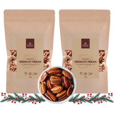 inna (Inny) Orzechy Pekan Prażone 1 kg (2 x 500g) – Premium Jakość, Idealne jako Zdrowa Przekąska, Orzechy o Wyrazistym, Lekko Karmelowym Smaku – DESEO inna (Inny) Orzechy Pekan Prażone 1 kg (2 x 500g) – Premium Jakość, Idealne jako Zdrowa Przekąska, Orzechy o Wyrazistym, Lekko Karmelowym Smaku – DESEO