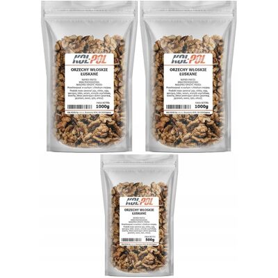 ORZECHY WŁOSKIE 2,5kg Łuskane orzech włoski naturalne świeże jakość Kol-Pol ORZECHY WŁOSKIE 2,5kg Łuskane orzech włoski naturalne świeże jakość Kol-Pol