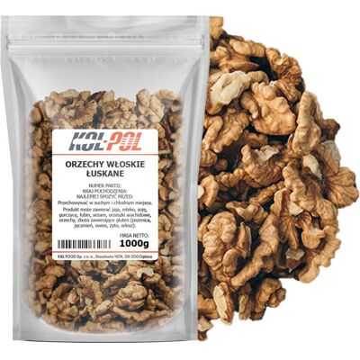 ORZECHY WŁOSKIE 1kg Łuskane orzech włoski naturalne świeże jakość Kol-Pol ORZECHY WŁOSKIE 1kg Łuskane orzech włoski naturalne świeże jakość Kol-Pol