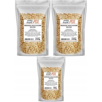ORZECHY ZIEMNE SOLONE 2,5kg Arachidowe prażone orzeszki jakość Kol-Pol ORZECHY ZIEMNE SOLONE 2,5kg Arachidowe prażone orzeszki jakość Kol-Pol