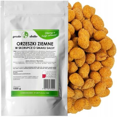 gorzkoislodko Orzechy Ziemne W Skorupce Salsa O Smaku Salsy Chrupiące 1Kg gorzkoislodko Orzechy Ziemne W Skorupce Salsa O Smaku Salsy Chrupiące 1Kg