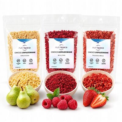 brak danych Owoce liofilizowane MIX Malina Brzoskwinia Truskawka 3x50g grys do owsianki brak danych Owoce liofilizowane MIX Malina Brzoskwinia Truskawka 3x50g grys do owsianki