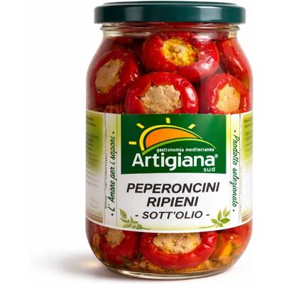 Papryczki nadziewane Peperoncini Ripieni 1kg - Artigiana Papryczki nadziewane Peperoncini Ripieni 1kg - Artigiana