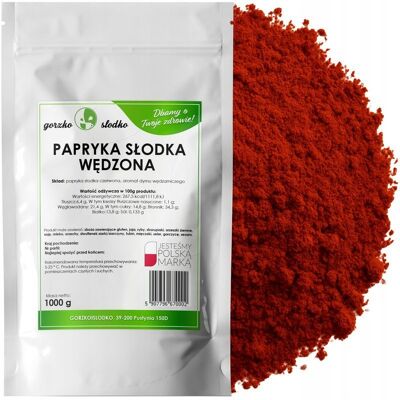gorzkoislodko Papryka Słodka Wędzona 1Kg Mielona Papryka Słodka Aromatyczna gorzkoislodko Papryka Słodka Wędzona 1Kg Mielona Papryka Słodka Aromatyczna