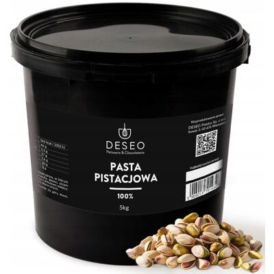 inna (Inny) Pasta Pistacjowa 100% 5 kg – Naturalna Pasta z 100% Pistacji, Intensywny Smak, Idealna do Wypieków, Deserów i Tworzenia Wyjątkowych Kremów – DESEO inna (Inny) Pasta Pistacjowa 100% 5 kg – Naturalna Pasta z 100% Pistacji, Intensywny Smak, Idealna do Wypieków, Deserów i Tworzenia Wyjątkowych Kremów – DESEO