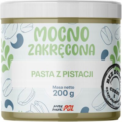 PASTA PISTACJOWA 100% Pistacji 200g Naturalna Krem pistacjowy Kol-Pol PASTA PISTACJOWA 100% Pistacji 200g Naturalna Krem pistacjowy Kol-Pol