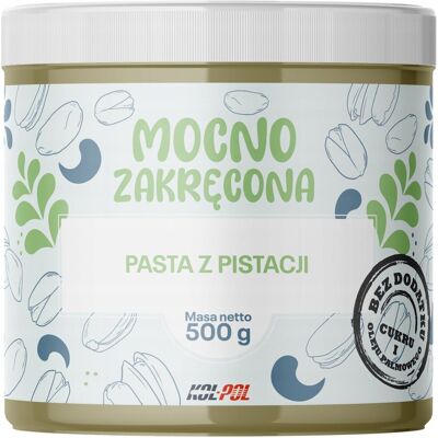 PASTA PISTACJOWA 100% Pistacji 500g Naturalna Krem pistacjowy Kol-Pol PASTA PISTACJOWA 100% Pistacji 500g Naturalna Krem pistacjowy Kol-Pol