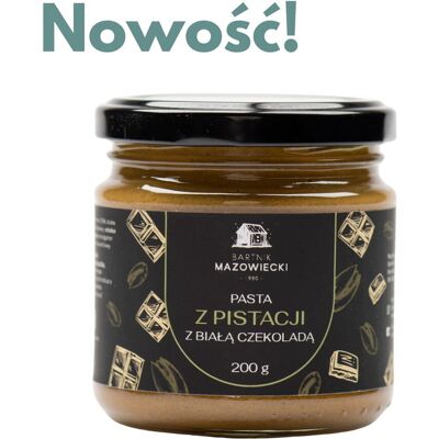 Inny producent Pasta pistacjowa z białą czekoladą 200g / Bartnik Mazowiecki Inny producent Pasta pistacjowa z białą czekoladą 200g / Bartnik Mazowiecki