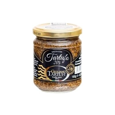 GIULIANO TARTUFI Pasta truflowa DELUXE z 20% czarnej trufli, 180 g (Salsa Tartufata) GIULIANO TARTUFI Pasta truflowa DELUXE z 20% czarnej trufli, 180 g (Salsa Tartufata)