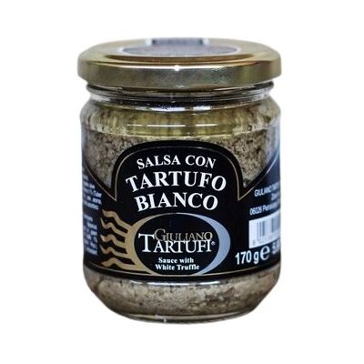 GIULIANO TARTUFI Pasta truflowa z białej drogocennej trufli, 170 g (Salsa Tartufata Bianca) GIULIANO TARTUFI Pasta truflowa z białej drogocennej trufli, 170 g (Salsa Tartufata Bianca)