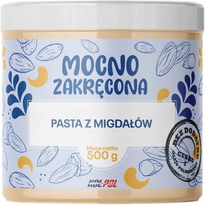 PASTA Z MIGDAŁÓW 500g Krem migdałowy 100% Migdały naturalne jakość Kol-Pol PASTA Z MIGDAŁÓW 500g Krem migdałowy 100% Migdały naturalne jakość Kol-Pol