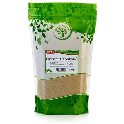 Agnex Pieprz biały mielony 1 kg Agnex Pieprz biały mielony 1 kg