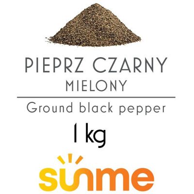 Sunme Pieprz Czarny Mielony, 1 Kg Sunme Pieprz Czarny Mielony, 1 Kg