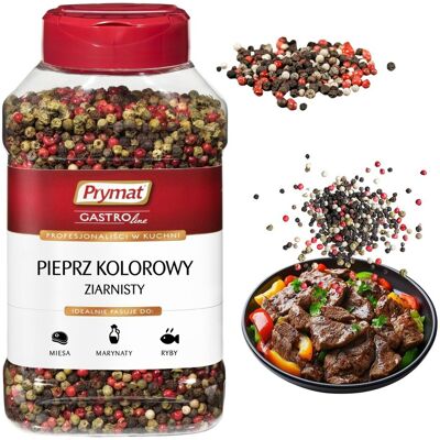 Pieprz Kolorowy Ziarnisty Prymat Aromatyczna Mieszanka Przypraw 350g Pieprz Kolorowy Ziarnisty Prymat Aromatyczna Mieszanka Przypraw 350g
