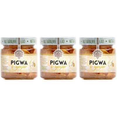 Pigwa w Syropie 3x200g - Schronisko Bukowina - Owoce Wysokiej Jakości w Słodkim Syropie Cukrowym Pigwa w Syropie 3x200g - Schronisko Bukowina - Owoce Wysokiej Jakości w Słodkim Syropie Cukrowym