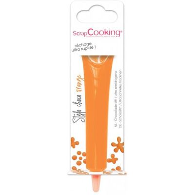 Pióro smak czekoladowy pomarańczowy 25g - Scrapcooking Pióro smak czekoladowy pomarańczowy 25g - Scrapcooking