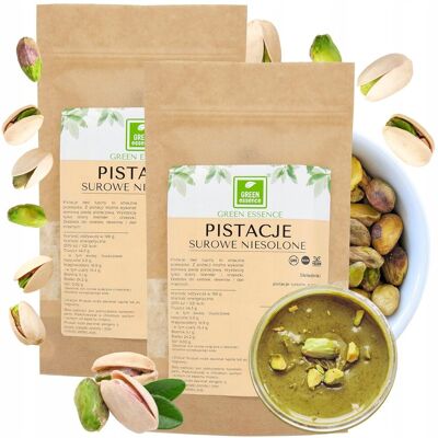 Green Essence Pistacje Łuskane NATURALNE Surowe 2x 250g BEZ SOLI I CUKRU na Sernik 500g Green Essence Pistacje Łuskane NATURALNE Surowe 2x 250g BEZ SOLI I CUKRU na Sernik 500g