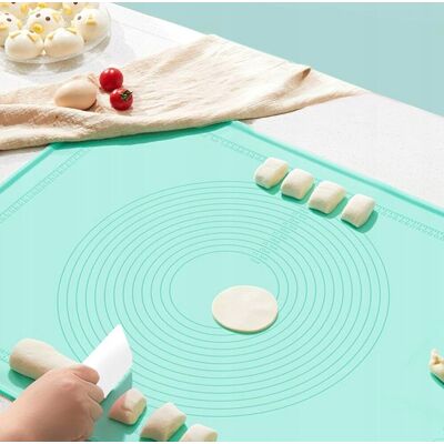 Inny producent Podkładka Duża 70x50cm Zielona Mata Do Pieczenia Kuchenna Inny producent Podkładka Duża 70x50cm Zielona Mata Do Pieczenia Kuchenna
