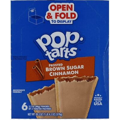 Kellogg's Pop-Tarts Kellog's Cinnamon 6-pack (576g) – Amerykańskie Ciastka Tostowe Kellogg's Pop-Tarts Kellog's Cinnamon 6-pack (576g) – Amerykańskie Ciastka Tostowe
