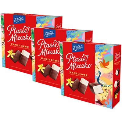 Ptasie Mleczko Waniliowe E.Wedel - pianka w czekoladzie deserowej (3 szt.) E.Wedel Ptasie Mleczko Waniliowe E.Wedel - pianka w czekoladzie deserowej (3 szt.) E.Wedel