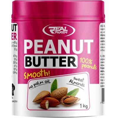 Real Pharm Peanut Butter Almond 1000G Real Pharm Peanut Butter Almond 1000G