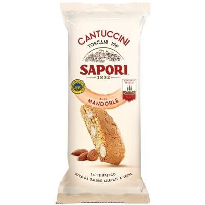 SAPORI Cantuccini z migdałami Igp, ciasteczka pojedynczo pakowane (100x9g) SAPORI Cantuccini z migdałami Igp, ciasteczka pojedynczo pakowane (100x9g)
