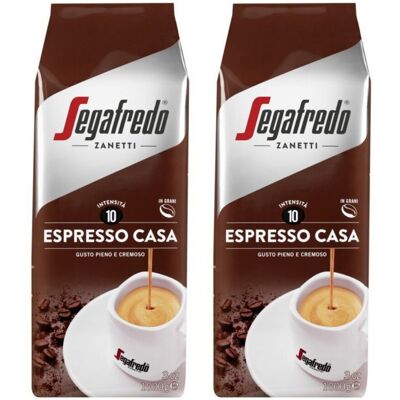 Segafredo Espresso Casa Kawa Ziarnista 2x1kg - Aromatyczna Mieszanka Arabiki I Robusty Segafredo Espresso Casa Kawa Ziarnista 2x1kg - Aromatyczna Mieszanka Arabiki I Robusty