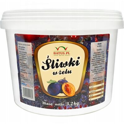 Batus Śliwki W Żelu Deserowe 50% Frużelina 3,2 Kg Batus Śliwki W Żelu Deserowe 50% Frużelina 3,2 Kg